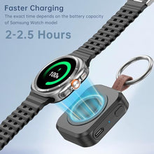 Load image into Gallery viewer, for Samsung Galaxy Watch Charger,1200mAh Portable Charger, Black_166