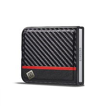 Load image into Gallery viewer, for Samsung Galaxy Z Flip 7 Case Ultra Thin Hard Carbon Fiber PU Leather Hybrid Phone Cases Anti -Fingerprint Shockproof Protective Cover for Samsung Z Flip 7 5G Shell (Galaxy Z Flip 7) Black_1709