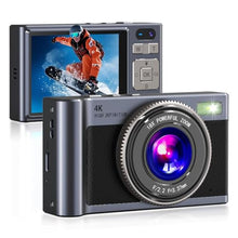 Load image into Gallery viewer, Forc Digital Camera,4K Camara de Fotos with 64GB Card, KGrey_1