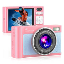 Load image into Gallery viewer, Forc Digital Camera,4K Camara de Fotos with 64GB Card, PinkPremium_1