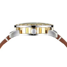 Load image into Gallery viewer, FORSINING Men Manual Wind Mechanical Skeleton World Map Carve Analog Watch with Genuine Leather Strap WRG8278M3S3_24