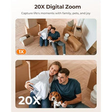 Load image into Gallery viewer, FOSCAM Home Security Camera R4S 4MP(2K) WiFi Camera, 2.4/5GHz Wireless IP Indoor Camera with AI Human Detection & Sound Detection, 33ft Night Vision, 2-Way Audio,Compatible with Alexa, White_2332