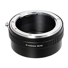 Load image into Gallery viewer, Fotasy Manual F Mount Lens to E-Mount Adapter, Nikkor F E Mount Adapter, Compatible with Sony a7 a7R a7s II III IV a9 a7c Alpha 1 a6600 a6500 a6400 a6300 a6100 a6000 a5100 a5000 a3500 ZV-E10, NikonLenstoSonyFE_1