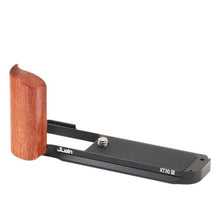 Load image into Gallery viewer, FOTGA Lightweight X-T30III Wooden L-Shape Side Handle Grip Hand Grip for Fujifilm X-T30 III Camera,with 1/4"-20 Mounts,Quick Release Arca Swiss Tripod Mount Plate, Black_1