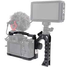Load image into Gallery viewer, Foto4easy Camera Cage for Sony A7 IV A7S III DSLR Camera,Cage with Handle Grip and Quick Release 1/4'' 3/8'' Screw Expansion Microphone Monitor Fill Light, Black_7009