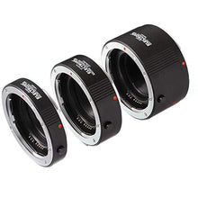 Load image into Gallery viewer, Foto4easy Macro AF Auto Focus Automatic Extension Tube Ring 13mm 20mm 36mm Set for Kenko Canon EF EF-S Lens, Black_1