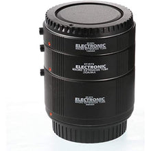 Load image into Gallery viewer, Foto4easy Macro AF Auto Focus Automatic Extension Tube Ring 13mm 20mm 36mm Set for Kenko Canon EF EF-S Lens, Black_7159