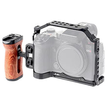 Load image into Gallery viewer, Foto4easy s5ii cage rig for Panasonic LUMIX S5II Mirrorless Camera,Includes Dual Universal Side Wooden Handle, Black_1