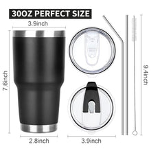 Load image into Gallery viewer, FristChoice 40 oz Tumbler with Lids and Straws Double Wall Vacuum Insulated Tumbler Cup,Stainless Steel Leak-proof Thermal Tumbler Powder Coated Travel Coffee Mug for Cold and Hot Drinks,Pink White, PinkWhite_5150