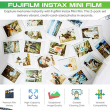 Load image into Gallery viewer, Fujifilm Instax Mini Film Two Instant Film Twin Packs - 40 EXP Total, ISO 800, Compatible to Evo, 12, 11, 40_28