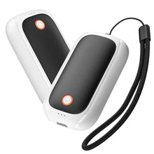 Load image into Gallery viewer, Fulog 2 Pack Hand Warmers Rechargeable, Portable Magnetic Electric Hand Warmers, 12H Max Heating Time Pocket Size for Outdoors, Camping - Winter Gifts for Women Men, BlackWhite_1