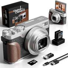 Load image into Gallery viewer, G-Anica Digital Camera, 56MP & 4K Video, 18X Zoom, Silver_1