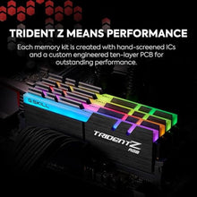 Load image into Gallery viewer, G.SKILL Trident Z RGB Series DDR4 RAM (XMP) 16GB (2x8GB) 3200MT/s CL16-18-18-38 1.35V Intel AMD Desktop Computer Memory U-DIMM (F4-3200C16D-16GTZR)_8748