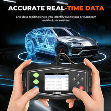 Load image into Gallery viewer, GEARLASSO OBD2 Scanner Engine Code Reader, V529 OBDII Diagnostic Tool Battery Tester, Live Data, I/M Readiness for Most Vehicles with 2.8 Color Screen_2140