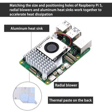 Load image into Gallery viewer, GeeekPi AI HAT+ Build-in Hailo AI Accelerator with Metal Case & Active Cooler for Raspberry Pi 5 (26 Tops)_5432