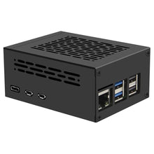 Load image into Gallery viewer, Geekworm PCIe Metal Case P579 for Raspberry Pi 5 Support Top M.2 NVMe HAT X1001/X1004/X1003/X1015/X1000 & Raspberry Pi 5 Active Cooler_1