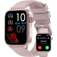 Load image into Gallery viewer, Geelouxian Men's Women's Smart Watch,1.96-inch HD Touchscreen Smartwatch,100+ Sports,Blood Pressure,Heart Rate,Blood Oxygen,Sleep Monitoring,IP68 Waterproof Fitness Tracker,Android iOS iPhone (Pink)_1