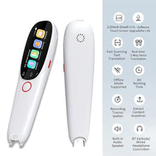 Load image into Gallery viewer, GGFSSQ Pen Scanner, Pen Reader, Traductor, Exam Reading Pen, Wireless 134 Languages Translator Device for Dyslexia, Text to Speech Pen Scanner, Electronic Dictionary, Scan Marker Pen, WHITE, WFYB01_2842