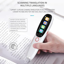Load image into Gallery viewer, GGFSSQ Pen Scanner, Pen Reader, Traductor, Exam Reading Pen, Wireless 134 Languages Translator Device for Dyslexia, Text to Speech Pen Scanner, Electronic Dictionary, Scan Marker Pen, WHITE, WFYB01_2843