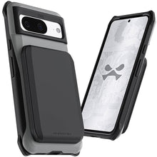 Load image into Gallery viewer, Ghostek Exec Wallet Case for Google Pixel 8 - Magnetic Credit Card Holder, Compatible with Wireless Charging, Kickstand (6.2 Inch, Gray)_7401