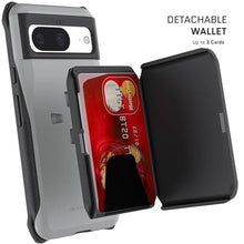 Load image into Gallery viewer, Ghostek Exec Wallet Case for Google Pixel 8 - Magnetic Credit Card Holder, Compatible with Wireless Charging, Kickstand (6.2 Inch, Gray)_7402