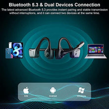 Load image into Gallery viewer, Giveet Bluetooth 5.3 Headset w/Dual DSP Noise Canceling Microphone, Long 16H Wireless Headset w/Mute for Cellphone PC Laptop, Open Ear aptx LL/HD Headphones, Comfort for Office Meeting Home Working_3222