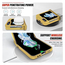 Load image into Gallery viewer, Giyer Design for Samsung Galaxy Z Flip 5 5G Case, Ultra Slim Galaxy Z Flip 5 Flip Case PC Material Hard Hinge Protection Cover for Samsung Z Flip 5 Phone Case Support Wireless Charging (Yellow)_944