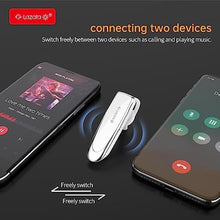 Load image into Gallery viewer, Glazata Wireless Headset, Qualcomm 3020 Smart chip20 Hrs Talktime with Microphone, Noise Cancelling, Handsfree Driving Headset, Compatible with Cell Phone iPhone Android PC (EC200 White)_2721
