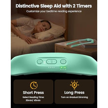 Load image into Gallery viewer, Glocusent Ergonomic Reading Lights for Books in Bed, 1600mAh Rechargeable Book Light for 100 Hrs - 3 Colors & 5 Brightness, Neck Light with Timers, Sleep Aid & Travel Lock, MintGreen_282