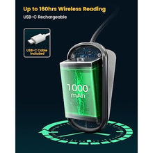 Load image into Gallery viewer, Glocusent Posh Premium Book Light for Reading in Bed with Timer, 16-LED Rechargeable Reading Light Runs 160hrs, 1800K Eyecaring Clip on Book Light, 3 Colors & 5 Brightness Levels, Perfect for Readers, White_1561