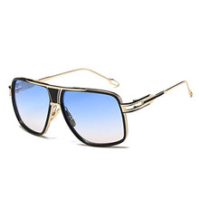 Load image into Gallery viewer, GOBIGER Aviator Sunglasses for Men UV Protection Goggle Alloy Gold Disco 70s Oversized Retro Shades_1