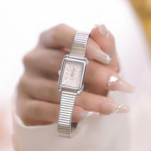 Load image into Gallery viewer, Gosasa Luxury Elegant Rectangle Women's Watch Roman Numeral Dial - Fashion Classic Design, Stylish Waterproof Quartz Watch for Women (Silver)_3382