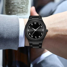Load image into Gallery viewer, Gosasa Men's Quartz Watch Middle Eastern Arabic Numeral Dial, ABlackWhite_396