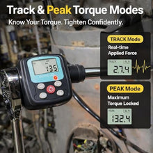 Load image into Gallery viewer, GOYOJO Digital Torque Wrench Adapter, 4-135Nm (2.95-99.6 ft-lb) Electronic Torque Converter with Digital Display, 1/2", 1/4", 3/8" Adapters for Motorcycles, Engine Maintenance, and Versatile DIY Use, nmFtlb_5491