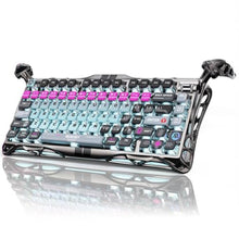 Load image into Gallery viewer, GravaStar Mercury V75Pro HE Keyboard 75% Layout Gaming Keyboard, HallEffect Magnetic Switches, Only Wired, HotSwappable, 8000Hz Polling, DualZone RGB, SemiAluminum Frame with Cyberpunk_1856