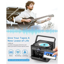 Load image into Gallery viewer, Greadio Boombox CD and Cassette Player Combo, 5000mAh Bluetooth CD Player, Black_192