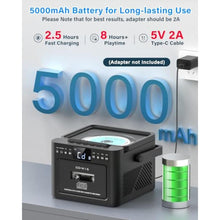 Load image into Gallery viewer, Greadio Boombox CD and Cassette Player Combo, 5000mAh Bluetooth CD Player, Black_193