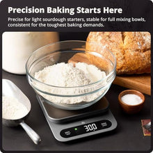 Load image into Gallery viewer, Greater Goods Digital Food Scale for Kitchen & Baking, 10kg/22lb High-Capacity Weight Scale with 1g Precision, Stainless Steel Platform, Hi-Def LCD, Ideal for Bread, Sourdough & Bulk Cooking, StainlessSteel_8283