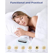 Load image into Gallery viewer, GroTawel Under Pillow Bluetooth Speaker for Sleep: Private Bone Conduction Portable Speaker with White Noise - 20-Hour Battery Life for Soothing Sleep Sound (Black)_137