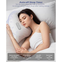 Load image into Gallery viewer, GroTawel Under Pillow Bluetooth Speaker for Sleep: Private Bone Conduction Portable Speaker with White Noise - 20-Hour Battery Life for Soothing Sleep Sound (Black)_139