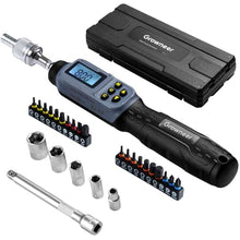 Load image into Gallery viewer, GROWNEER Upgraded Digital Torque Screwdriver, 3.5-70.8 In-lbs/0.4-8 Nm, 1/4'' Drive Inch Pound Rachet Torque Screwdriver Electrician with Buzzer & LED Indicator, Torque Wrench Screwdriver Set, UpgradedRachetTorqueScrewdriver_1