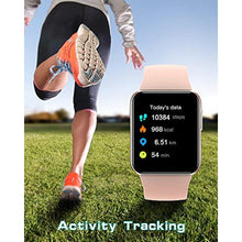Load image into Gallery viewer, GRV Smart Watch for Men Women, Smartwatch for iOS and Android Phones Personalized Watch Faces IP68 Waterproof, Fitness Tracker with Heart Rate/Blood Oxygen/Sleep Monitor Steps Calories Tracker (Pink), ScreenPink_1531
