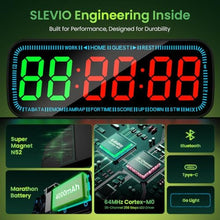Load image into Gallery viewer, Gym Timer Clock Bluetooth App Controlled Magnetic Workout Interval Timer, Home Large LED Digital Display, Countdown Clock for Score Crossfit, Tabata, HIIT, EMOM, Boxing, Black_188