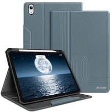 Load image into Gallery viewer, H HOLIMET Case for iPad Air 11 inch 2026 M4/M3/M2 (2025/2024)/iPad Air 5th Generation 2022/iPad Air 4th Generation 2020 10.9" with Pencil Holder Soft Back Shockproof Protective Cover Vegan Leather, Bluend_1