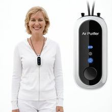 Load image into Gallery viewer, HAIEGACR Pro Wearable Air Necklace, Personal Air Necklace Around The Neck, Travel Size Air Necklace, Personal Air Purifier,with 1200M Ions/cm for Office,Outdoor,Travel, White_1