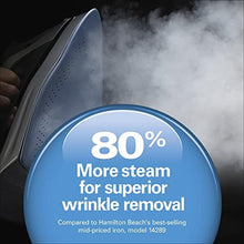 Load image into Gallery viewer, Hamilton Beach Steam Iron & Vertical Steamer for Clothes with Scratch-Resistant Durathon Soleplate, Digital Temperature Control, 8 Retractable Cord, 3-Way Auto Shutoff, Anti-Drip, 1700 Watts, Silver_8269