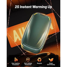 Load image into Gallery viewer, Hand Warmers Rechargeable 2 Pack, 3-Settings Rechargeable Hand Warmer, AI Smart Heating, Pocket Portable Electric Hands Warmer, Magnetic Handwarmers, A Winter for Loved Ones, Green_1120