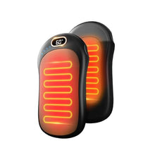 Load image into Gallery viewer, Hand Warmers Rechargeable, 2 Pack Electric Reusable Hand Warmer, 17 Hrs Warmth Dual, 3 Levels Heat Up to 140, Portable Hand Warmers Pocket Heater for Outdoor&Indoor, Black_1