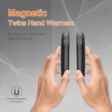 Load image into Gallery viewer, Hand Warmers Rechargeable, 2 Pack Electric Reusable Hand Warmer, 17 Hrs Warmth Dual, 3 Levels Heat Up to 140, Portable Hand Warmers Pocket Heater for Outdoor&Indoor, Black_698