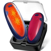 Load image into Gallery viewer, Hand Warmers Rechargeable 2 Pack,with Charging Case,14000mAh Electric Hand Warmer Reusable, 60Hrs Long Heating, Portable Pocket Heater Handwarmer for Women Men, Outdoor Camping, Ski EquipmentRed_1